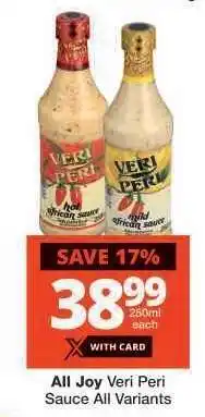 Checkers All Joy Veri Peri Sauce All Variants offer