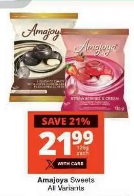 Checkers Amajoya Sweets offer