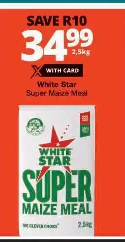 Checkers WHITE STAR SUPER MAIZE MEAL offer