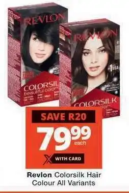 Checkers Revlon Colorsilk Hair Colour All Variants offer