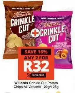 Checkers Willards Crinkle Cut Potato Chips offer