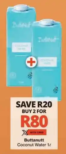 Checkers Buttanutt Coconut Water 1ℓ offer