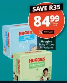 Checkers Huggies Baby Wipes offer