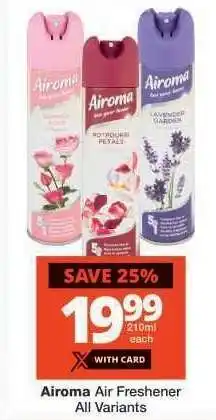Checkers Airoma Air Freshener offer