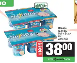 Spar Danone Nutriday Dairy Snack 6s Assorted offer