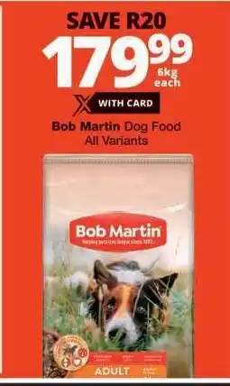 Checkers Bob Martin Dog Food offer