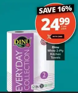 Checkers Dinu White 2-Ply Kitchen Towels offer