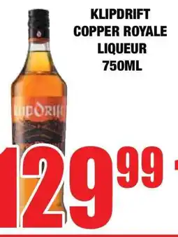 Boxer KLIPDRIFT COPPER ROYALE LIQUEUR 750ML offer