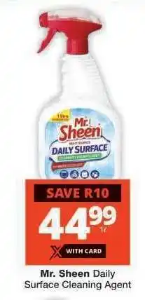 Checkers Mr. Sheen Daily Surface Cleaning Agent offer