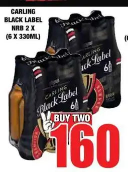 Boxer CARLING Black Label NRB 2 x (6 x 330ml) offer