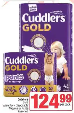 Spar CUDDLERS Gold offer
