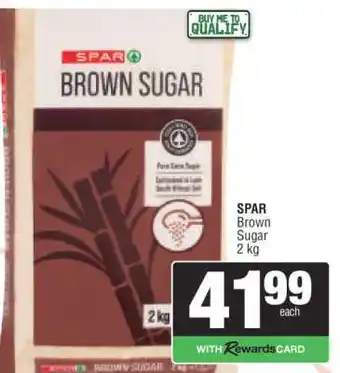 Spar SPAR Brown Sugar 2 kg offer