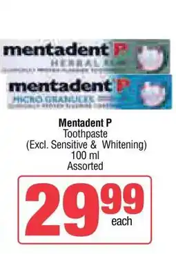 Spar Mentadent P offer
