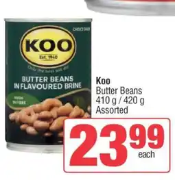 Spar Koo Butter Beans offer