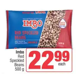 Spar Imbo Red Speckled Beans 500 g offer