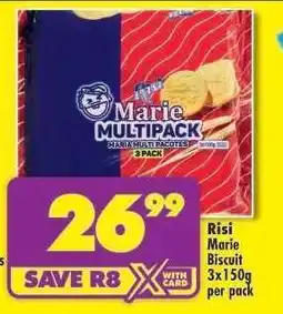 Shoprite Risi Marie Biscuit 3x150g offer