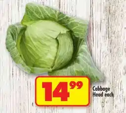 Shoprite CABBAGE HEAD each offer