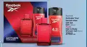 Dis-Chem Reebok Activate Your Senses Man Gift Set EDT Plus Hair & Body Shower Gel offer