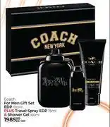 Dis-Chem Coach For Men Gift Set EDP Plus Travel Spray EDP & Shower Gel offer