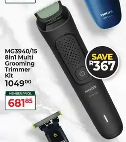 Dis-Chem Philips MG3940/15 8 In 1 Multi Grooming Trimmer Kit offer