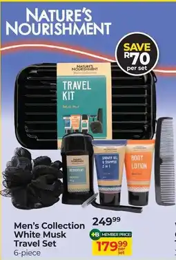 Dis-Chem Nature's Nourishment Men's Collection White Musk Travel Set offer