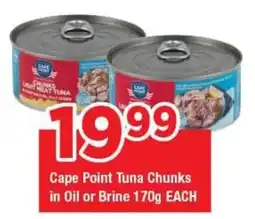 OK Grocer Cape Point Tuna Chunks in Oil or Brine offer