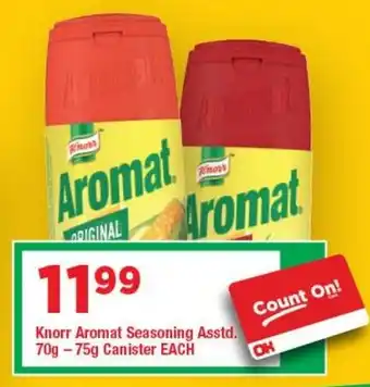 OK Grocer Knorr Aromat Seasoning Canister offer