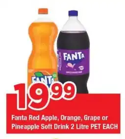 OK Grocer Fanta Red Apple, Orange, Grape or Pineapple Soft Drink offer