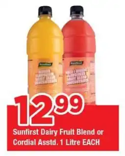 OK Grocer Sunfirst Dairy Fruit Blend or Cordial offer