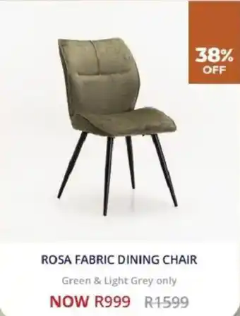 Rosa fabric dining chair