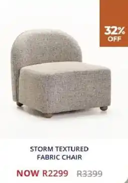 Decofurn Storm textured fabric chair offer