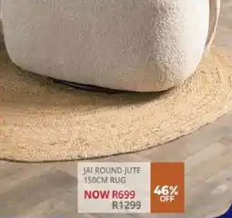 Decofurn Jai round jute rug offer