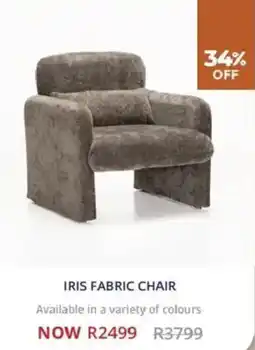 Decofurn Iris fabric chair offer