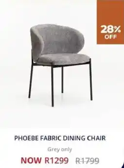 Decofurn Phoebe fabric dining chair offer