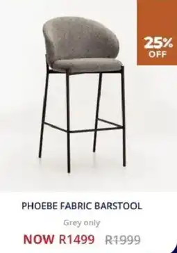 Decofurn Phoebe fabric barstool offer