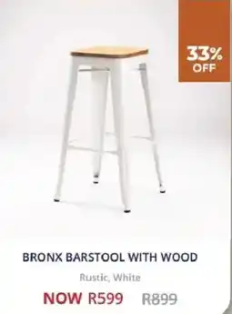 Decofurn Bronx barstool with wood offer