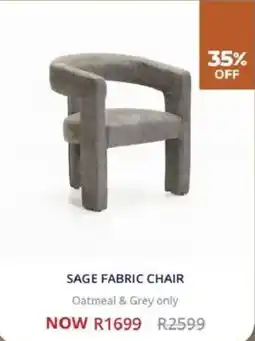 Decofurn Sage fabric chair offer