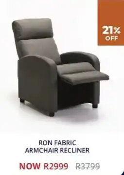Decofurn Ron fabric armchair recliner offer