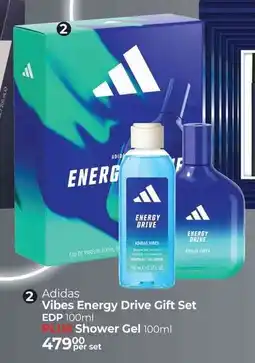Dis-Chem Adidas Vibes Energy Drive Gift Set EDP Plus Shower Gel offer