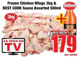 Boxer Superstores Frozen Chicken Wings & Best Cook Sauce Assorted offer
