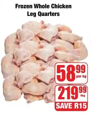 Boxer Superstores Frozen Whole Chicken Leg Quarters offer
