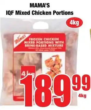 Boxer Superstores Mama's IQF Mixed Chicken Portions offer