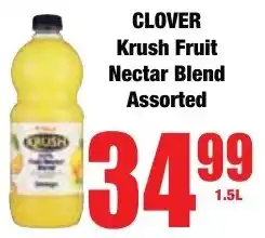 Boxer Superstores Clover Krush Fruit Nectar Blend Assorted offer