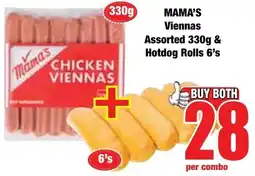 Boxer Superstores Mama's Viennas Assorted & Hotdog Rolls offer