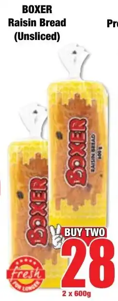 Boxer Superstores Boxer Raisin Bread Unsliced offer