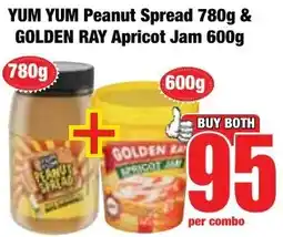 Boxer Superstores Yum Yum Peanut Spread & Golden Ray Apricot Jam offer