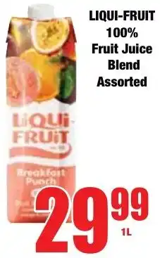 Boxer Superstores Liqui-Fruit 100% Fruit Juice Blend Assorted offer