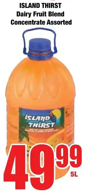 Boxer Superstores Island Thirst Dairy Fruit Blend Concentrate Assorted offer