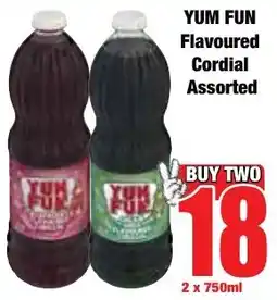 Boxer Superstores Yum Fun Flavoured Cordial Assorted offer
