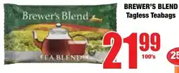 Boxer Superstores Brewer's Blend Tagless Teabags offer